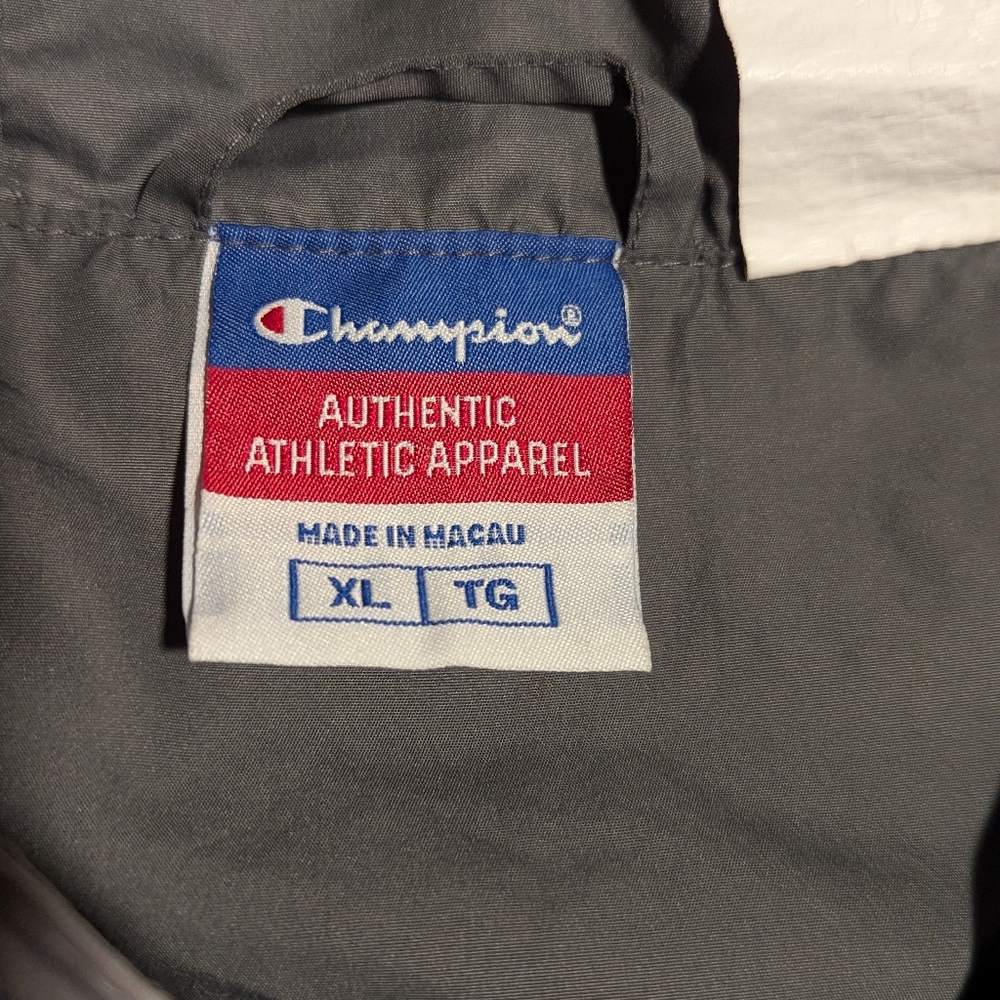 Champion Men's Charcoal Windbreaker Jacket - Picture 5 of 5